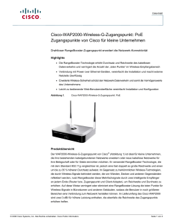 Cisco WAP2000 Wireless-G Access Point: PoE