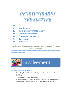 November 4th Newsletter