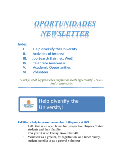 October 27th Newsletter