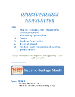 October 6th Newsletter