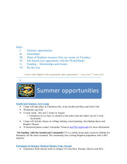April 29th Newsletter