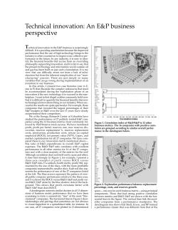 Business Analysis of Innovation in Oil Gas