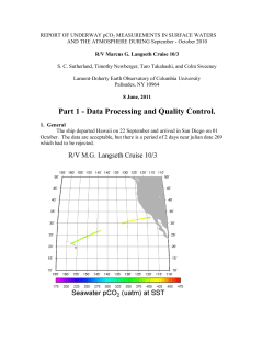 R/V Marcus G. Langseth Cruise 10/3 Documentation