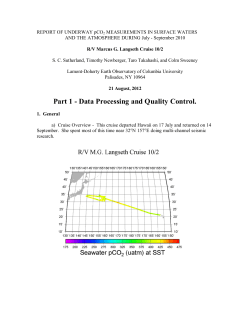 R/V Marcus G. Langseth Cruise 10/2 Documentation