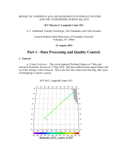 R/V Marcus G. Langseth Cruise 10/1 Documentation