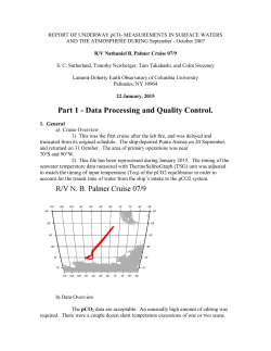R/V N. B. Palmer Cruise 07/9 Documentation (.pdf)