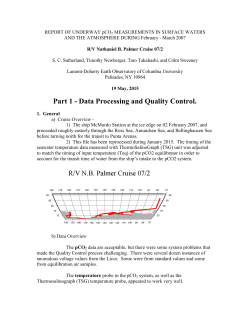 R/V N. B. Palmer Cruise 07/2 Documentation (.pdf)
