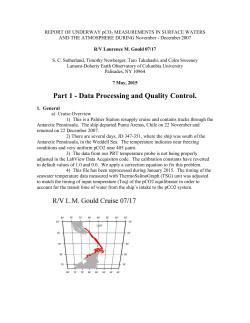 R/V L. M. Gould Cruise 07/17 Documentation (.pdf)