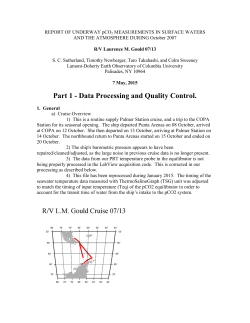 R/V L. M. Gould Cruise 07/13 Documentation (.pdf)
