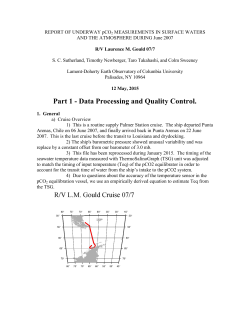 R/V L. M. Gould Cruise 07/7 Documentation (.pdf)