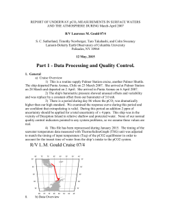 R/V L. M. Gould Cruise 07/4 Documentation (.pdf)