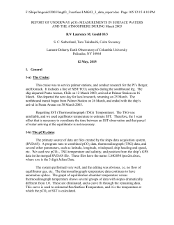 L. M. Gould Cruise 03/3 Documentation (.pdf)