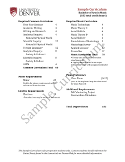 Bachelor of Arts in Music