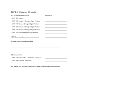 B.A. Advising Sheet