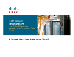 Cisco IT Case Study Data Center Management print