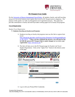 DU Passport Guide
