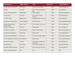 ERM Liaison Contact List