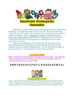 September Newsletter 2015