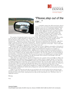 Please, Step Out of the Car
