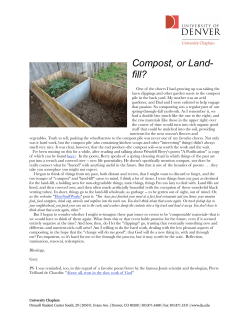 Compost or Landfill?