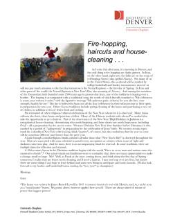 Fire-Hopping, Haircuts, and House-Cleaning