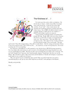 The Kindness of...
