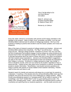 Don't Tell Me What to do, Just Send Money - book review by Jo Calhoun