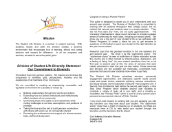 Second Year Survival Guide for Parents and Families