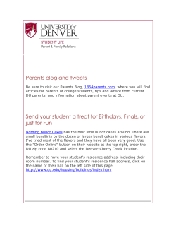 Parents at DU april 2015