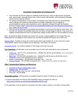 accessible transportation and parking resources