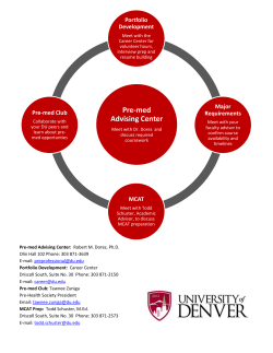 Pre-Med Contact List.