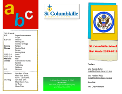 First grade brochure