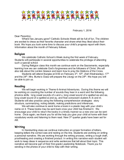February newsletter