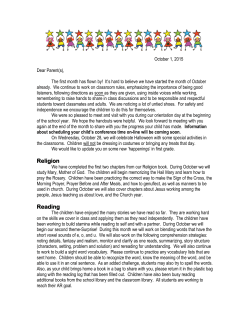 October newsletter