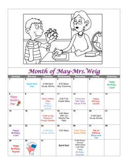 May Calendar