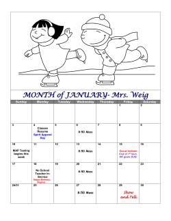 January Calendar