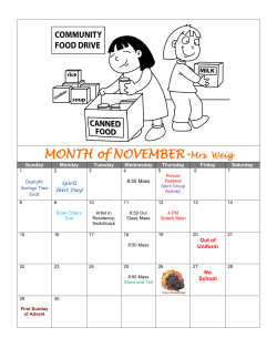 November calendar
