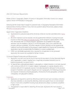 Application Process Checklist.