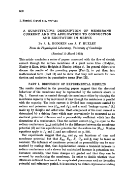 A Quantitative Description of Membrane Current and Its Application to Conduction and Excitation in Nerve