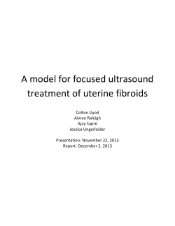 Focused ultrasound for treatment of uterine fibroids