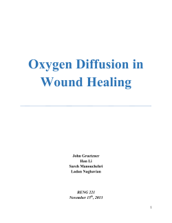 Oxygen Diffusion in Wound Healing