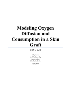 Modeling Oxygen Diffusion and Consumption in a Skin Graft