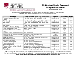 All-gender RESTROOMS