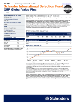 Maandelijkse factsheet