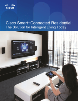 Cisco Smart+Connected Residential Brochure
