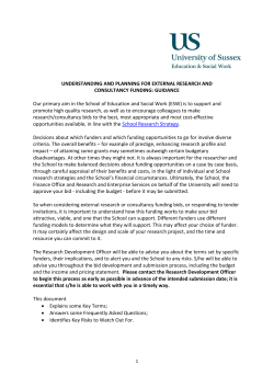 Guidance on External Research Funding [PDF 150.08KB]