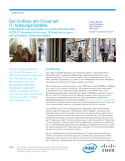 Der Einfluss der Cloud auf IT-Nutzungsmodelle