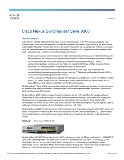 Cisco Nexus Switches der Serie 9300