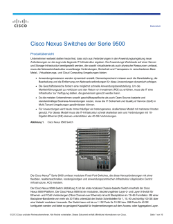 Cisco Nexus Switches der Serie 9500