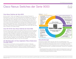 Cisco Nexus Switches der Serie 9000